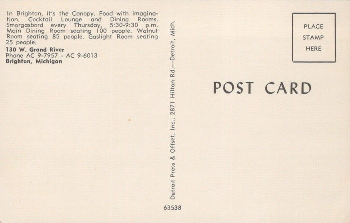The Canopy - Postcard Photo (newer photo)